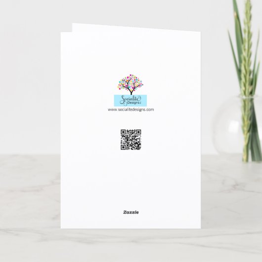 Geheime Bewunderer Feiertagskarte (Rückseite)