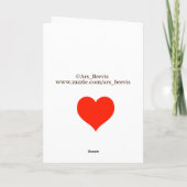 Geheime Bewunderer Karte (Rückseite)