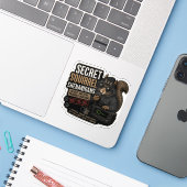 Geheime Eichhörnchen-Streiche Aufkleber (Laptop mit iPhone)