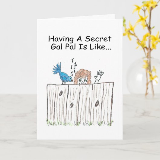 Geheime Gallonen-Kumpel-Gruß-Karte Karte (Gelbe Blume)