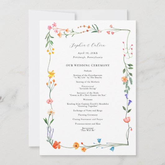 geheime Gartenhochzeit (Vorderseite)