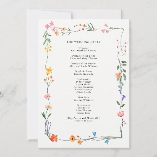 geheime Gartenhochzeit (Rückseite)