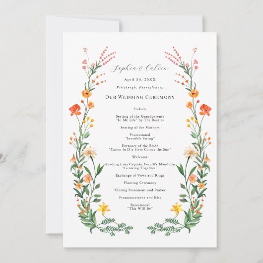 geheime Gartenhochzeit (Vorderseite)