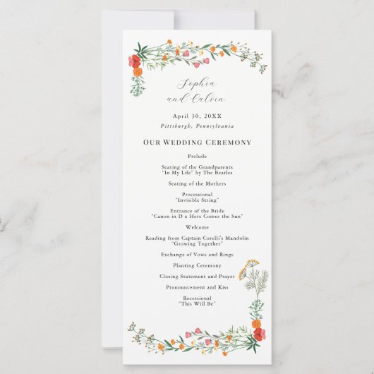 geheime Gartenhochzeit (Vorderseite)