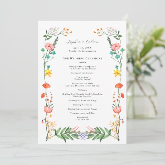 geheime Gartenhochzeit (Stehend Vorderseite)