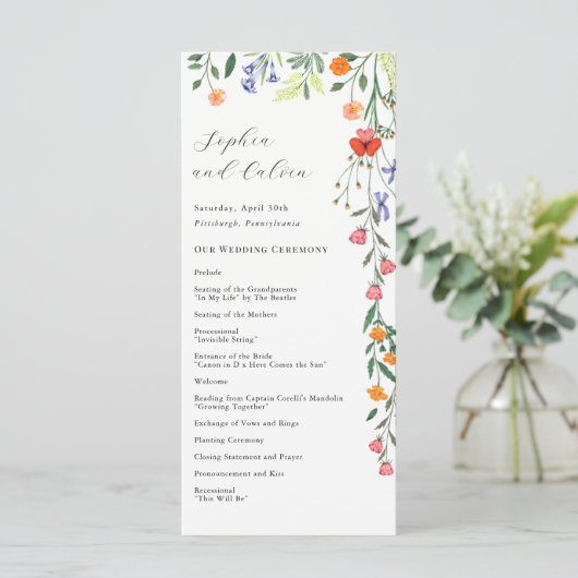 geheime Gartenhochzeit (Stehend Vorderseite)