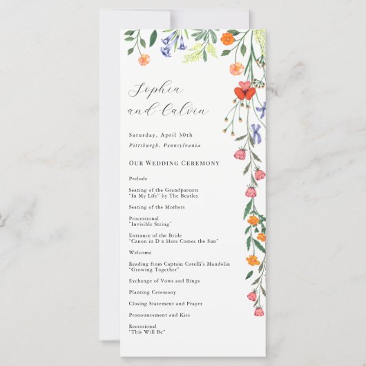 geheime Gartenhochzeit (Vorderseite)