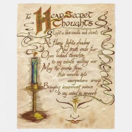 Geheime Gedanken Fleecedecke