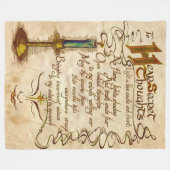 Geheime Gedanken Fleecedecke (Vorderseite (Horizontal))