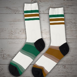 Geheime, irreführende Socken braun grün