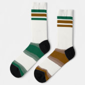 Geheime, irreführende Socken braun grün (Linkes Detail)