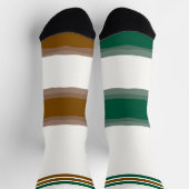 Geheime, irreführende Socken braun grün (Oben)