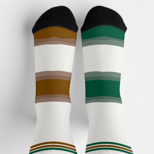 Geheime, irreführende Socken braun grün (Oben)