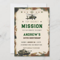 Geheime Militär-Mission-Tarnung Geburtstag