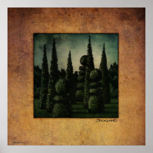 Geheime Moonrise-Garten-Kunst Poster