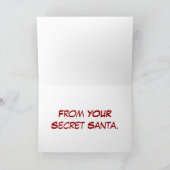 Geheime Sankt Feiertagskarte (Innenseite)