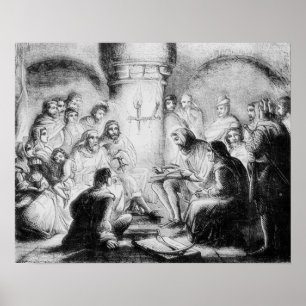 Geheime Studie von Wycliffes Bibel Poster