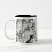 Geheime Studie von Wycliffes Bibel Zweifarbige Tasse (Links)