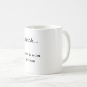 Geheime Wein-Tasse Kaffeetasse (VorderseiteRechts)