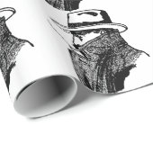 Geheimer Agent Geschenkpapier (Rolleneckpunkt)