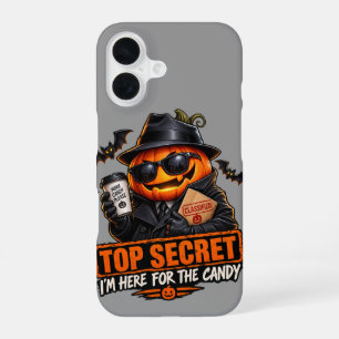 Geheimer Agent Kürbis Halloween iPhone-Hülle iPhone 16 Hülle