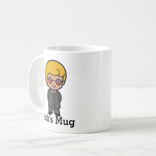 Geheimer Agent Man Kaffeetasse (Vorderseite Links)
