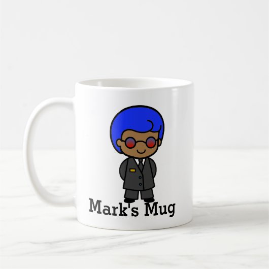 Geheimer Agent Man Kaffeetasse (Links)