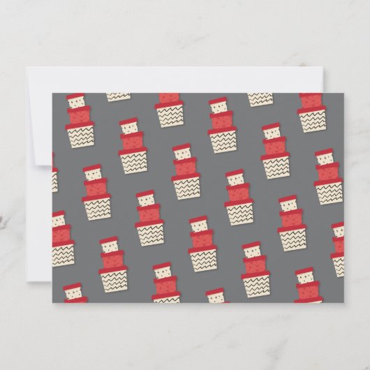 Geheimer Austausch von Geschenken für Santa Africa Einladung (Rückseite)