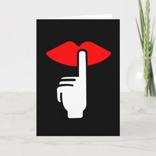 Geheimer Bewunderer Feiertagskarte (Vorderseite)