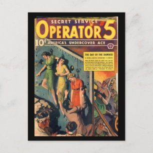 Geheimer Dienst Operator 5 - Sep-Okt 1938a_Pulp Ar Postkarte