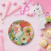 Geheimer Garten Blumen-III Pappteller (Party)