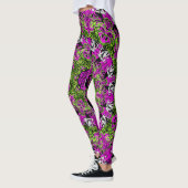 Geheimer Garten (buntes abstraktes Muster) Leggings (Links)