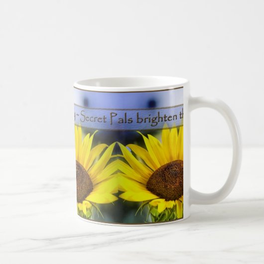 Geheimer Kumpel - Sonnenblume-Tasse Kaffeetasse (Rechts)