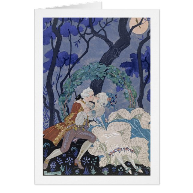 Geheimer Kuss, Illustration für "Partys Galantes" (Vorne)