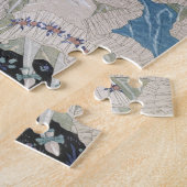 Geheimer Kuss, Illustration für "Partys Galantes" Puzzle (Seite)