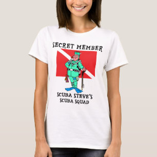 Geheimer Mitglieds-UNTERWASSERATEMGERÄT Steve-Fra T-Shirt