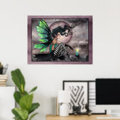 Geheimer Ort Gothic Fairy Poster Druck (Heimbüro)