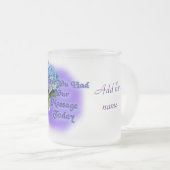 Geheimer Schwesterhydrangea-mattierter Becher Mattglastasse (VorderseiteRechts)