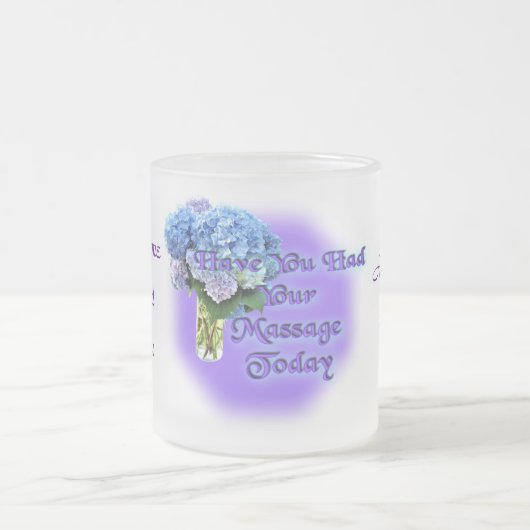 Geheimer Schwesterhydrangea-mattierter Becher Mattglastasse (Mittel)