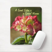 Geheimer SchwesterHydrangea Mousepad- fertigen Mousepad (Mit Mouse)