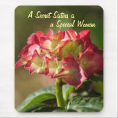 Geheimer SchwesterHydrangea Mousepad- fertigen Mousepad (Vorne)