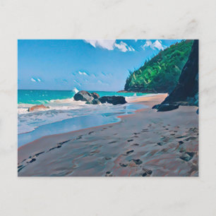 Geheimer Strand, Kauai Postkarte