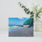 Geheimer Strand, Kauai Postkarte (Stehend Vorderseite)