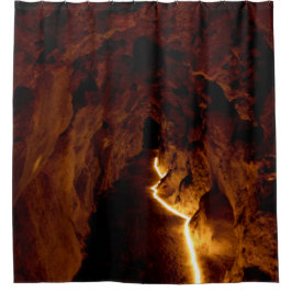 geheimer Tunnel Duschvorhang