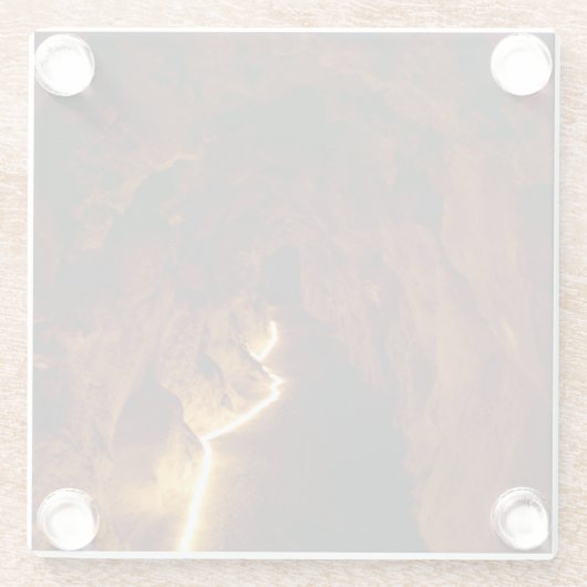 geheimer Tunnel Glasuntersetzer (Rückseite)