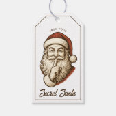 Geheimer Weihnachtsmann  Geschenkanhänger (Vorderseite)
