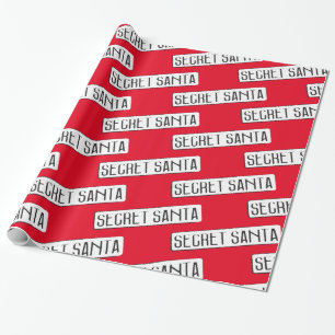 Geheimer Weihnachtsmann Weihnachtsfest Altes Schil Geschenkpapier