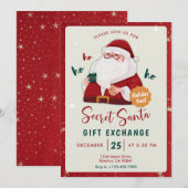 Geheimer Wichtel-Geschenktausch-Einladung Einladung (Vorne/Hinten)
