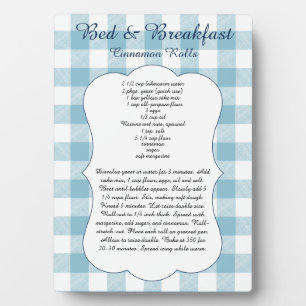 Geheimes B&B-Zimtrollenrezept Blue Buffalo Karo Fotoplatte