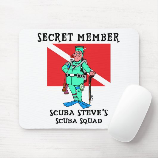 Geheimes Mitglieds-UNTERWASSERATEMGERÄT Steve Mousepad (Mit Mouse)